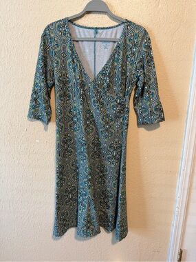 Prana‎ Dress Size Medium Stretchy Outdoors 3/4th Sleeve